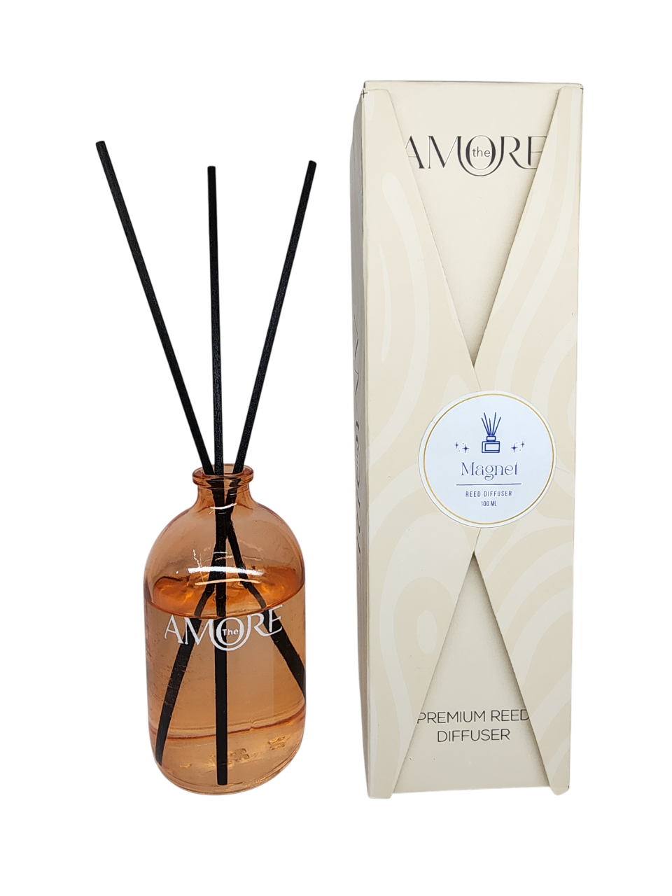 The Amore Reed Diffuser 100 ml | Fragrance:  Magnet | Premium Home Fragrance