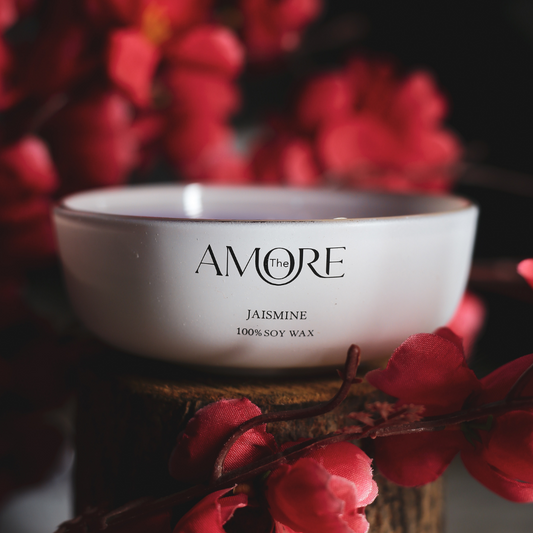 The Amore Cascade Scented Candles for Home and Gifting | Jasmine | Set of 2