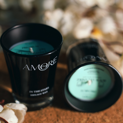 The Amore Dusk Shot Glass Scented Candle Set of 2 | Fragrance : In The Stars