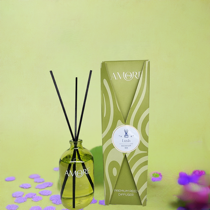 The Amore Reed Diffuser 100 ml | Fragrance: Lush | Premium Home Fragrance